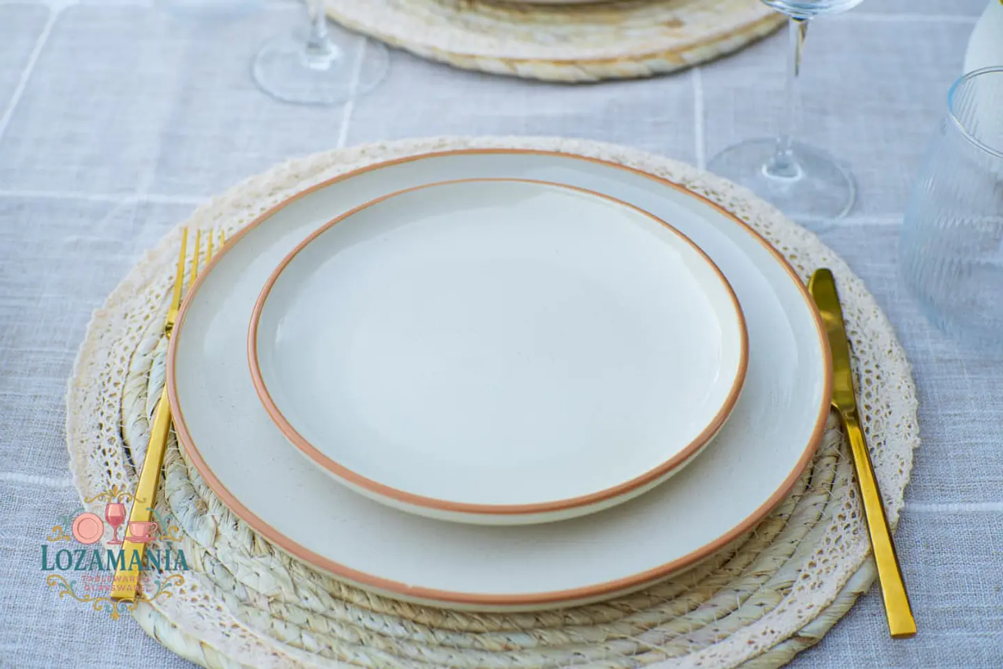 Set de Loza 16 piezas para 4 personas Beige. 3