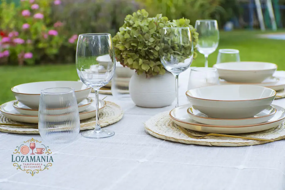 Set de Loza 16 piezas para 4 personas Beige. 7