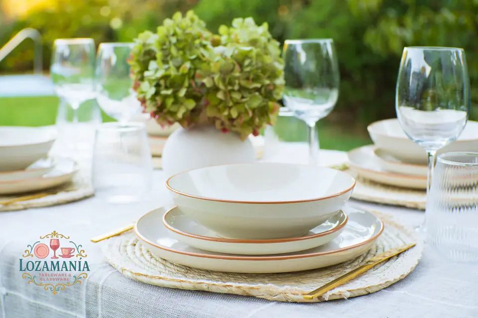 Set de Loza 16 piezas para 4 personas Beige. 10