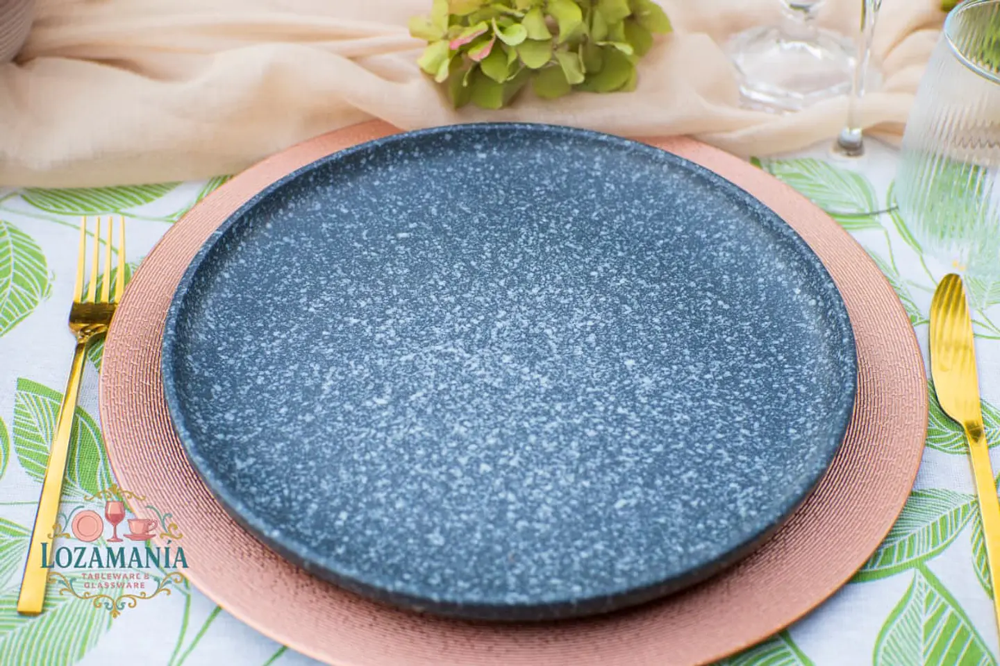 Set de loza 16 Piezas para 4 personas Negra estilo nórdico 2