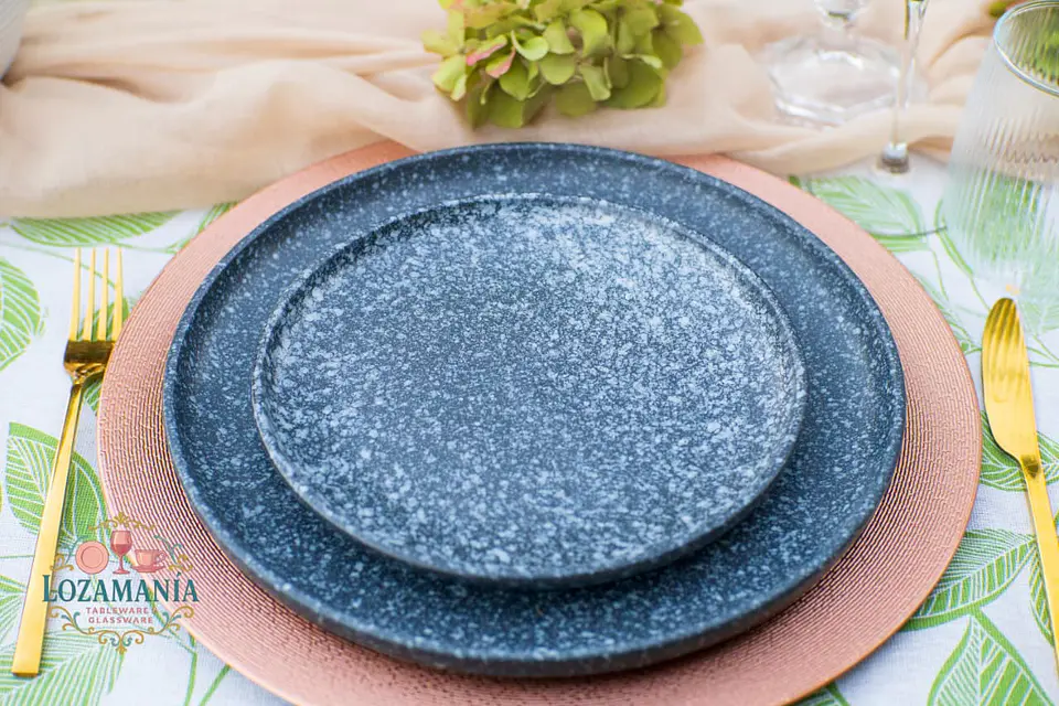 Set de loza 16 Piezas para 4 personas Negra estilo nórdico 3