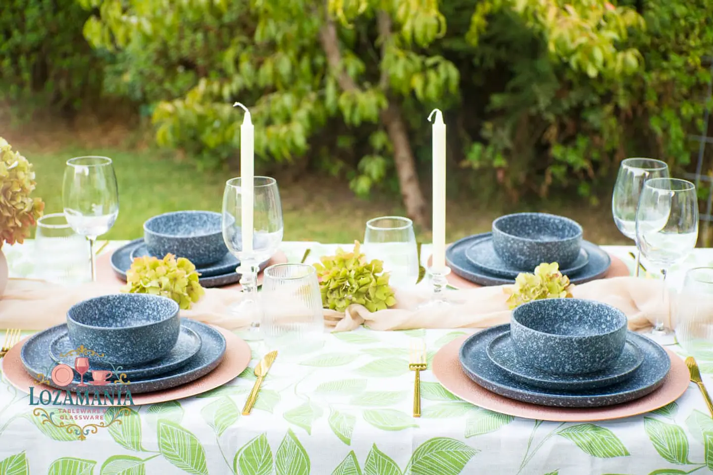 Set de loza 16 Piezas para 4 personas Negra estilo nórdico 11