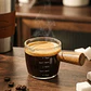 Taza medidora de café con mango de madera 75 ml - Miniatura 3