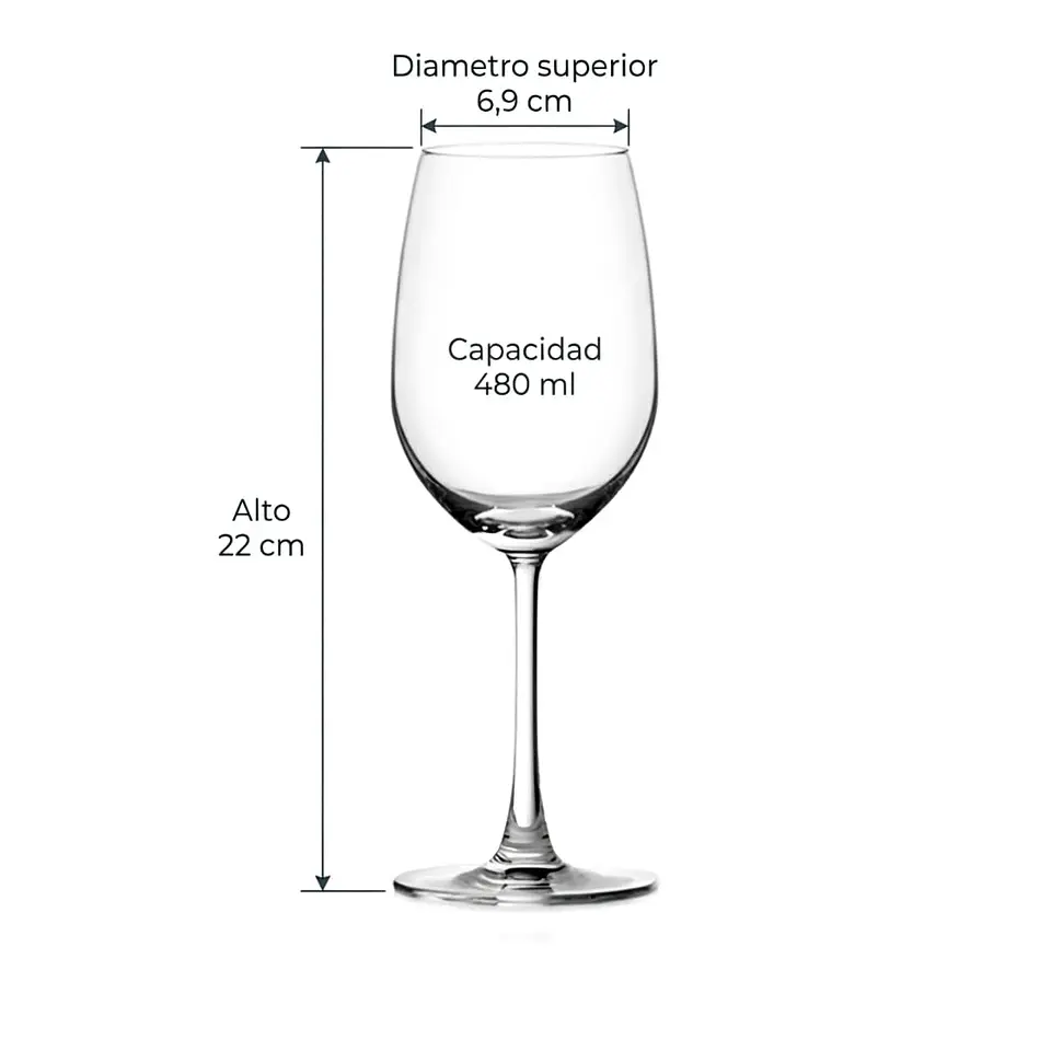 Set 6 Copas de Vino 480 ml 4