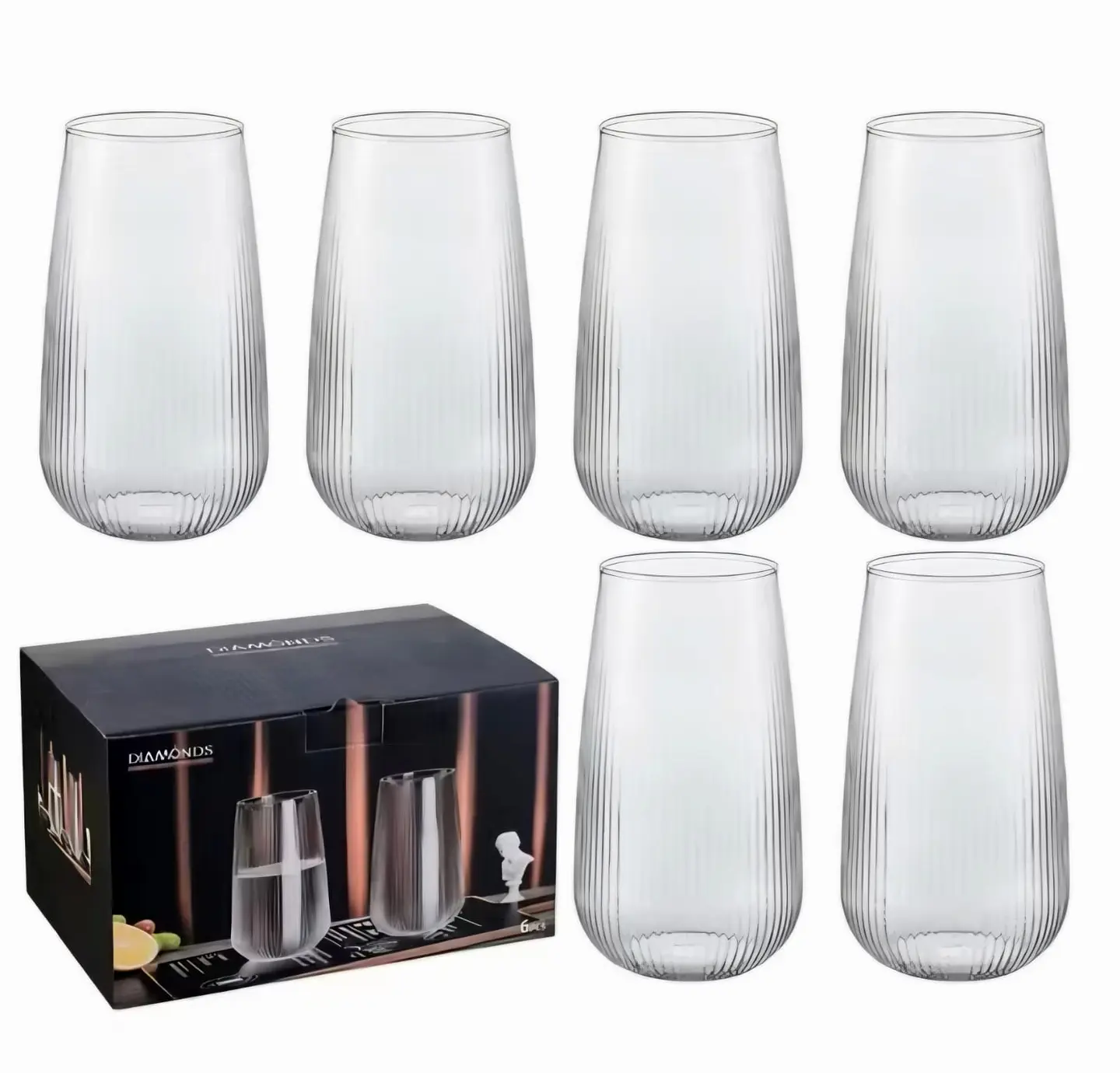 Set de 6 vasos largos 635 ml  4