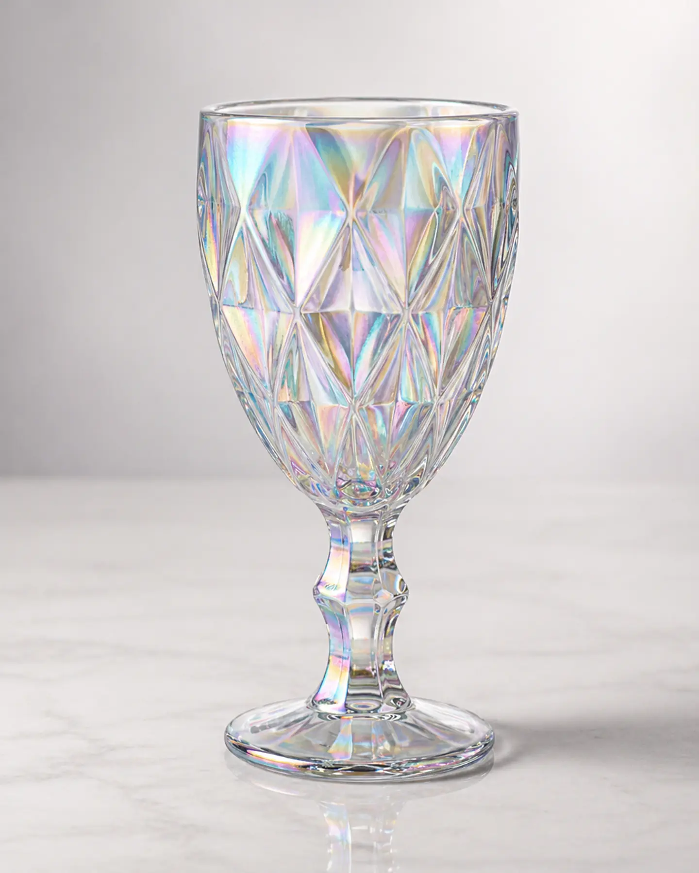 Set de 6 Copas labradas 320 ml Tornasol 1