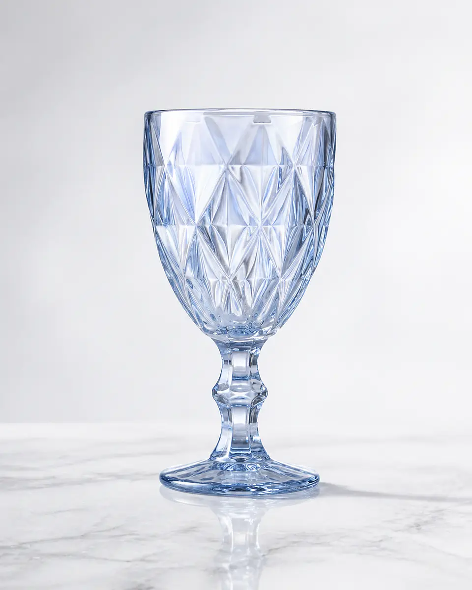 Set de 6 Copas labradas 320 ml Tornasol 3