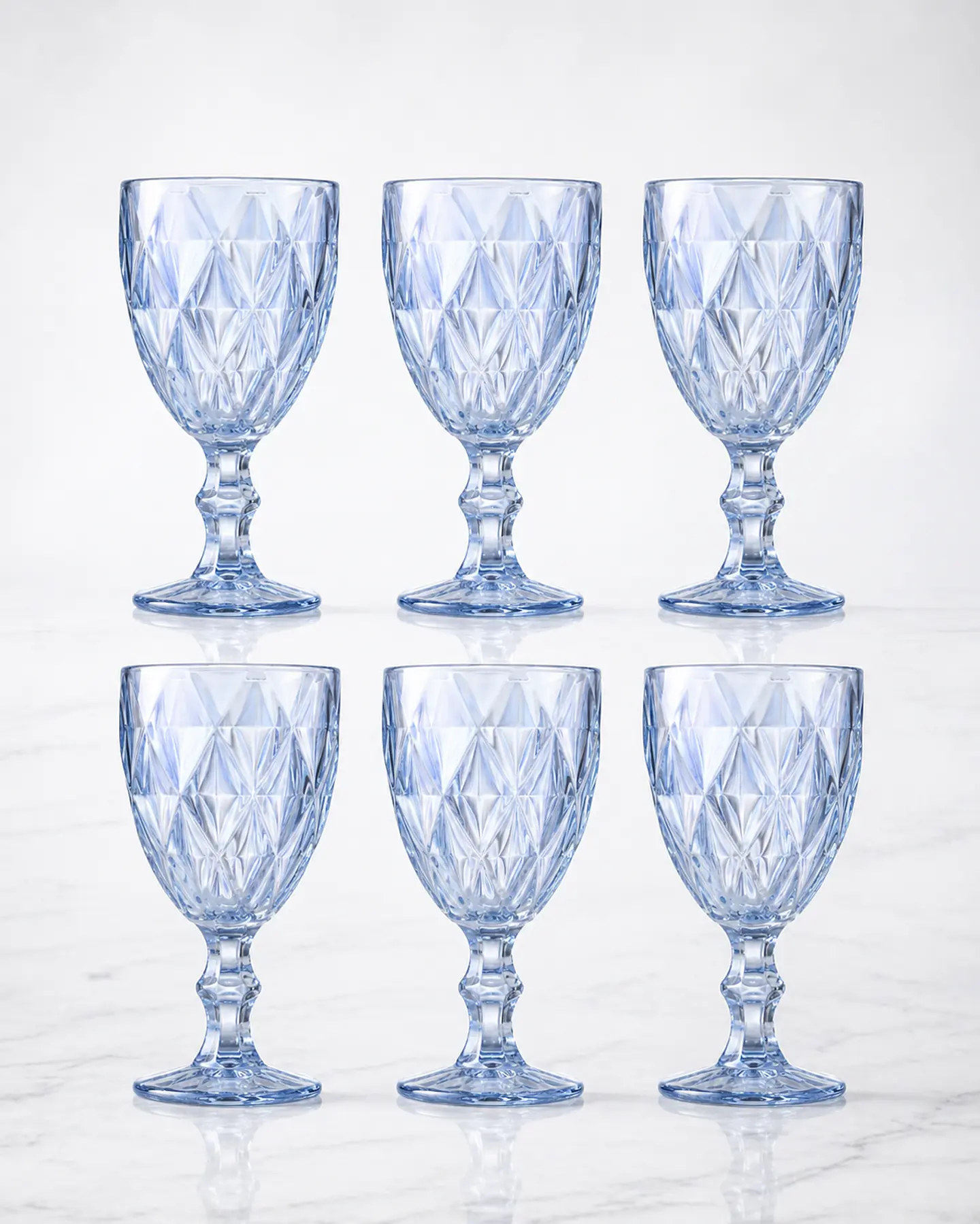 Set de 6 Copas labradas 320 ml Tornasol 4