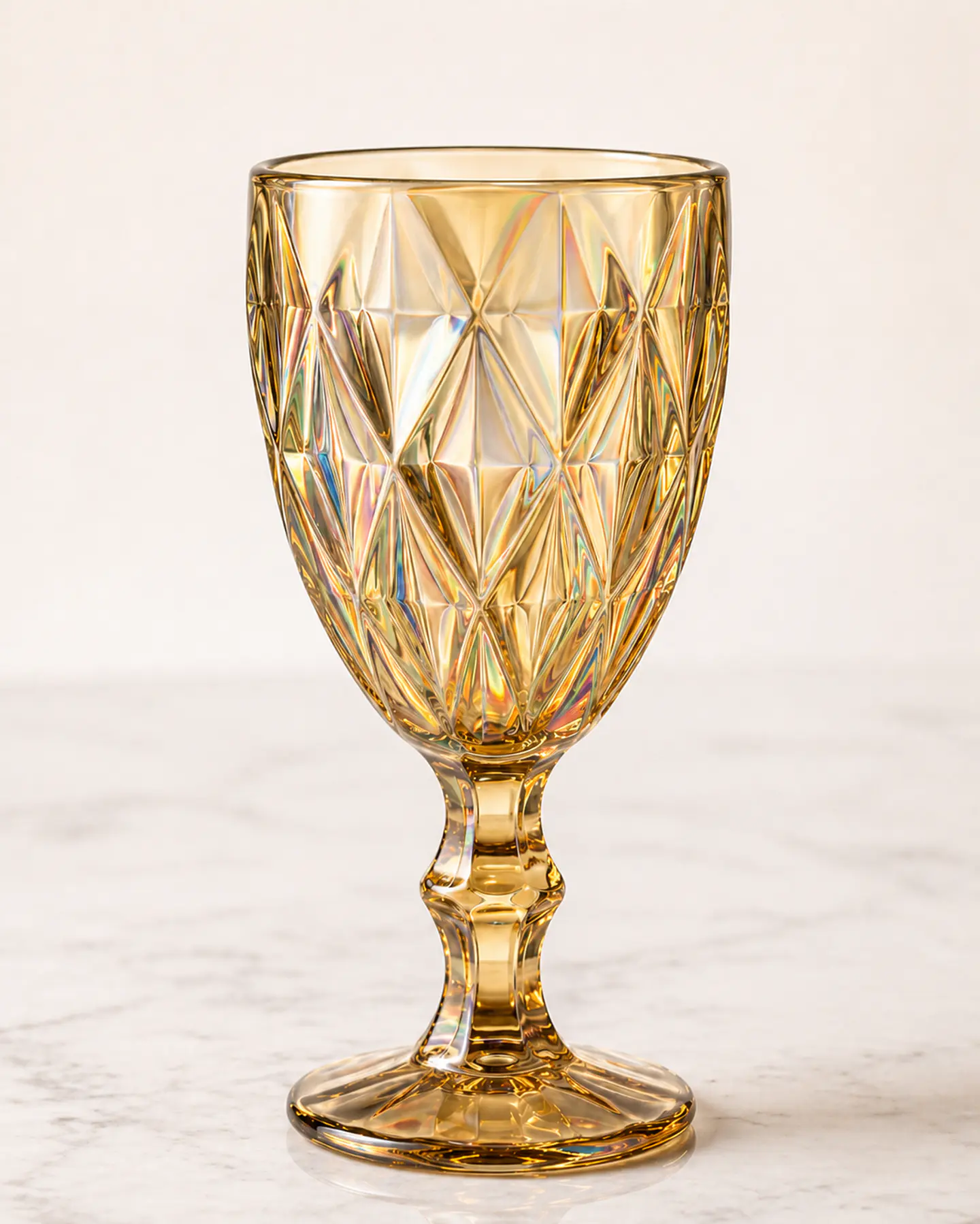 Set de 6 Copas labradas 320 ml Tornasol 5