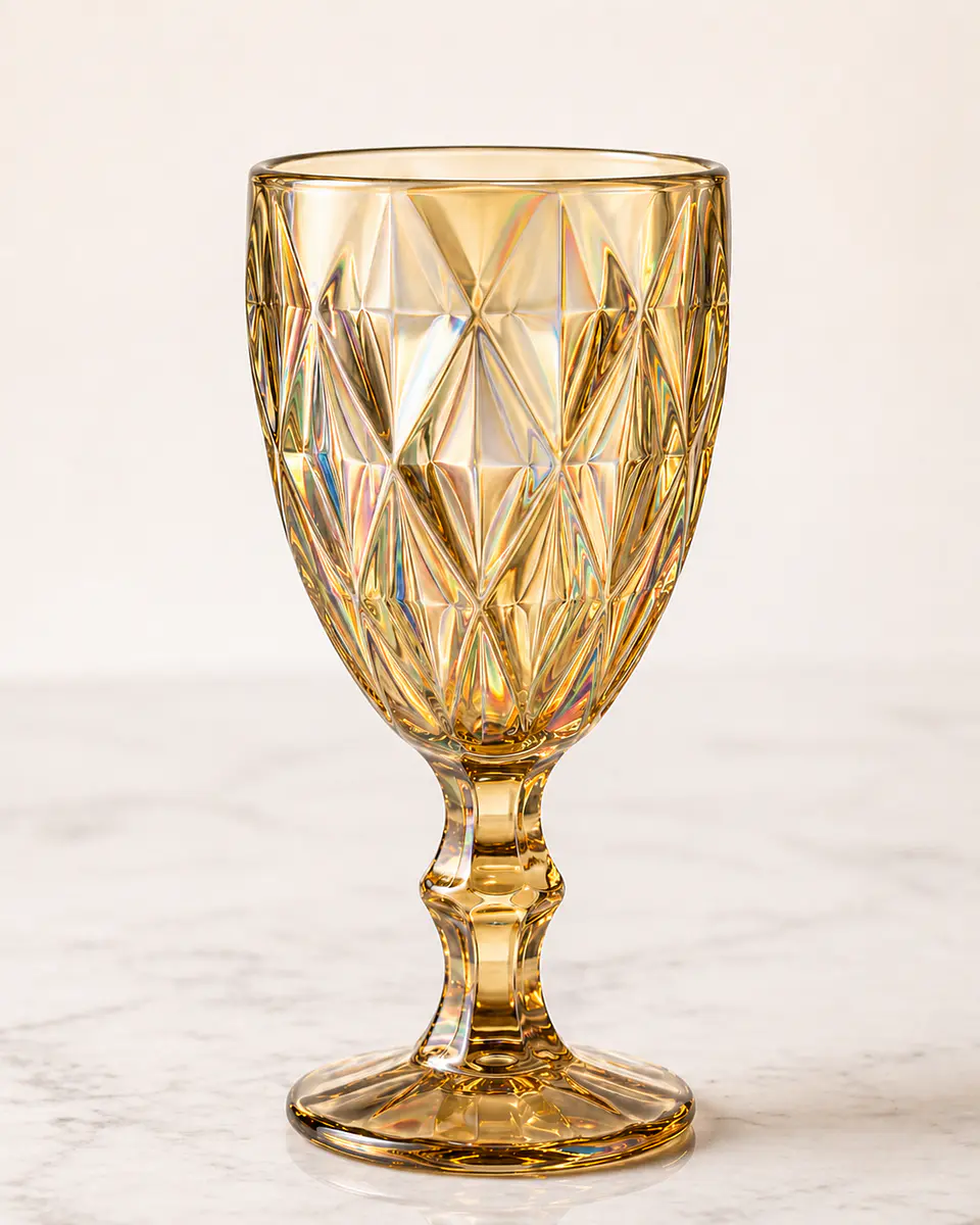 Set de 6 Copas labradas 320 ml Tornasol 5