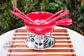 Set de Fondue Rojo Con Bowl de Cerámica - Miniatura 3