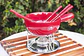 Set de Fondue Rojo Con Bowl de Cerámica - Miniatura 5