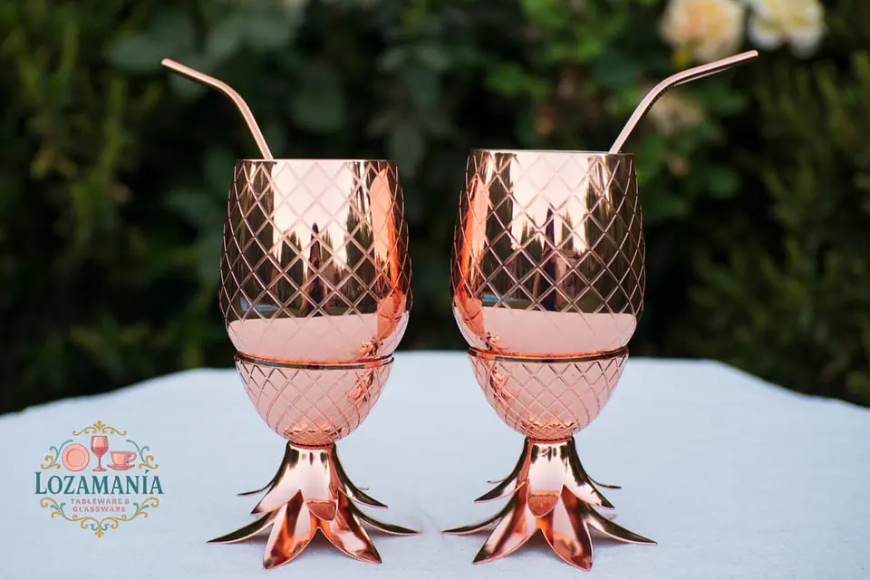 Vaso de Cobre Piña para cócteles– 500 ml 2