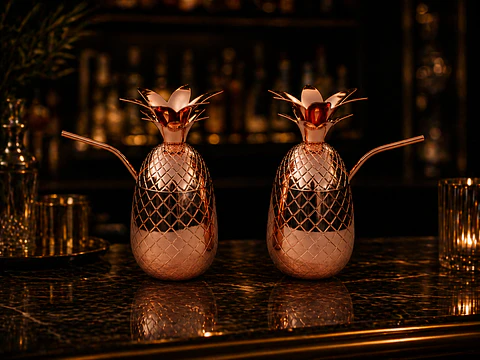Vaso de Cobre Piña para cócteles– 500 ml