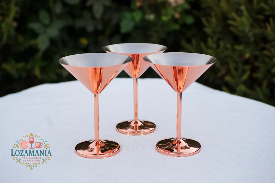 Copas Martini Acero Inoxidable 220 ml 4