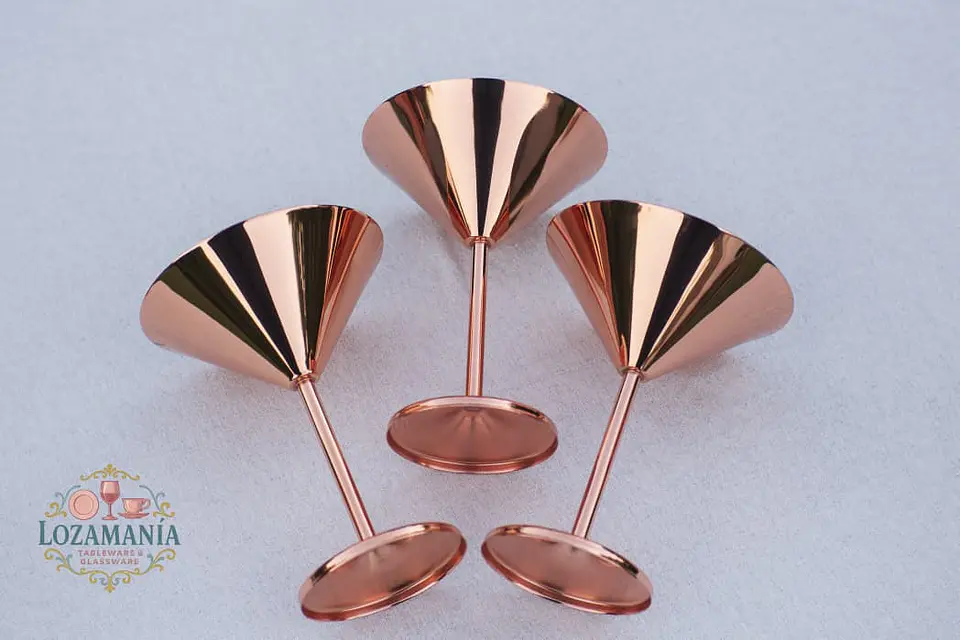 Copas Martini Acero Inoxidable 220 ml 2