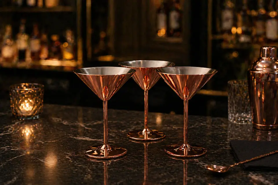 Copas Martini Acero Inoxidable 220 ml 1