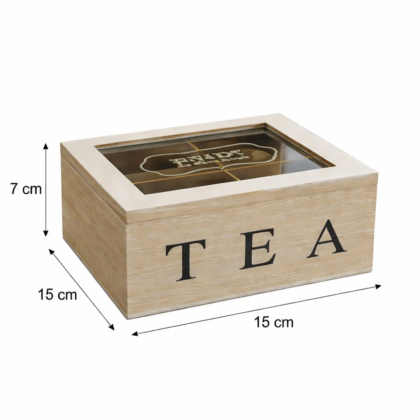 Caja de madera para bolsas de té 3