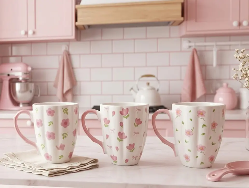 Mugs Diseño Flores 350 ml 1