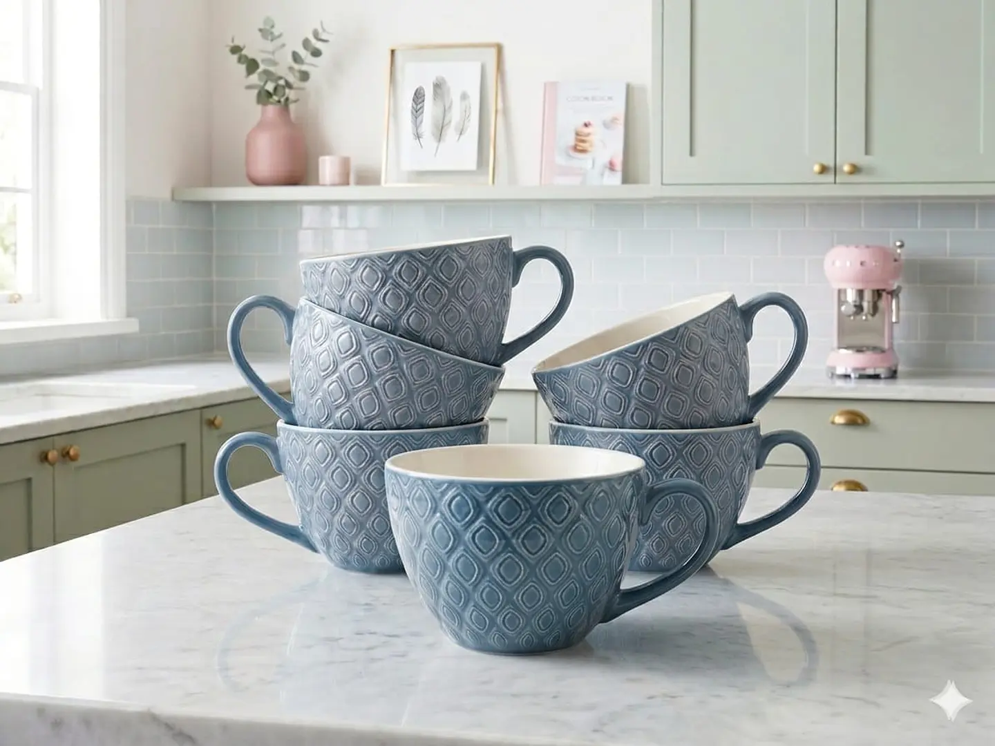 Taza Cerámica 500 ml Tonos Pasteles 2