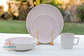 Set de Loza para 4 personas 16 piezas Rosa y Beige - Miniatura 1