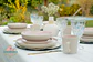 Set de Loza para 4 personas 16 piezas Rosa y Beige - Miniatura 10