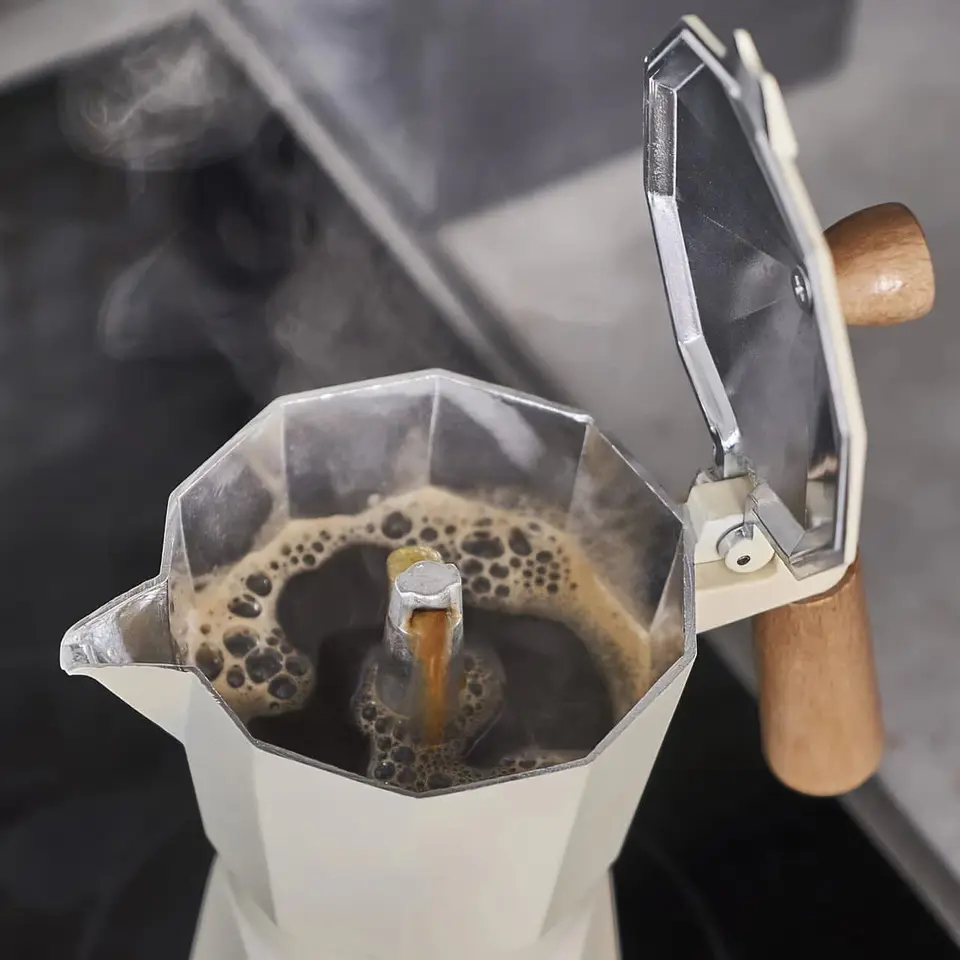Cafetera Italiana de 6 tazas espresso Marfil 2