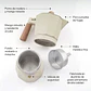 Cafetera Italiana de 6 tazas espresso Marfil - Miniatura 5