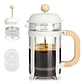 Prensa Francesa Blanco Marfil con Madera 800 ml - 350 ml - Miniatura 2