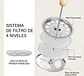 Prensa Francesa Blanco Marfil con Madera 800 ml - 350 ml - Miniatura 4