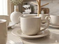 Set de 6 Tazas y platillos cerámica 120 cc expresso - Miniatura 3