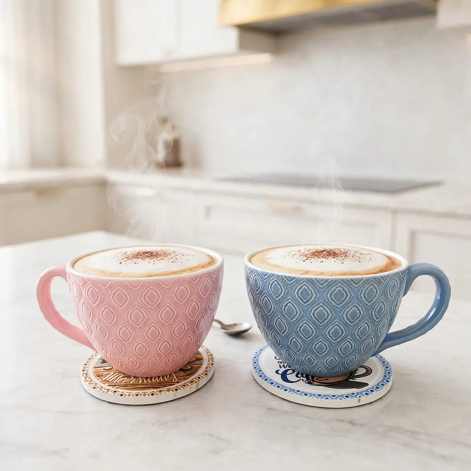Set de 6 Bases de Cerámica para Tazas antideslizantes 3