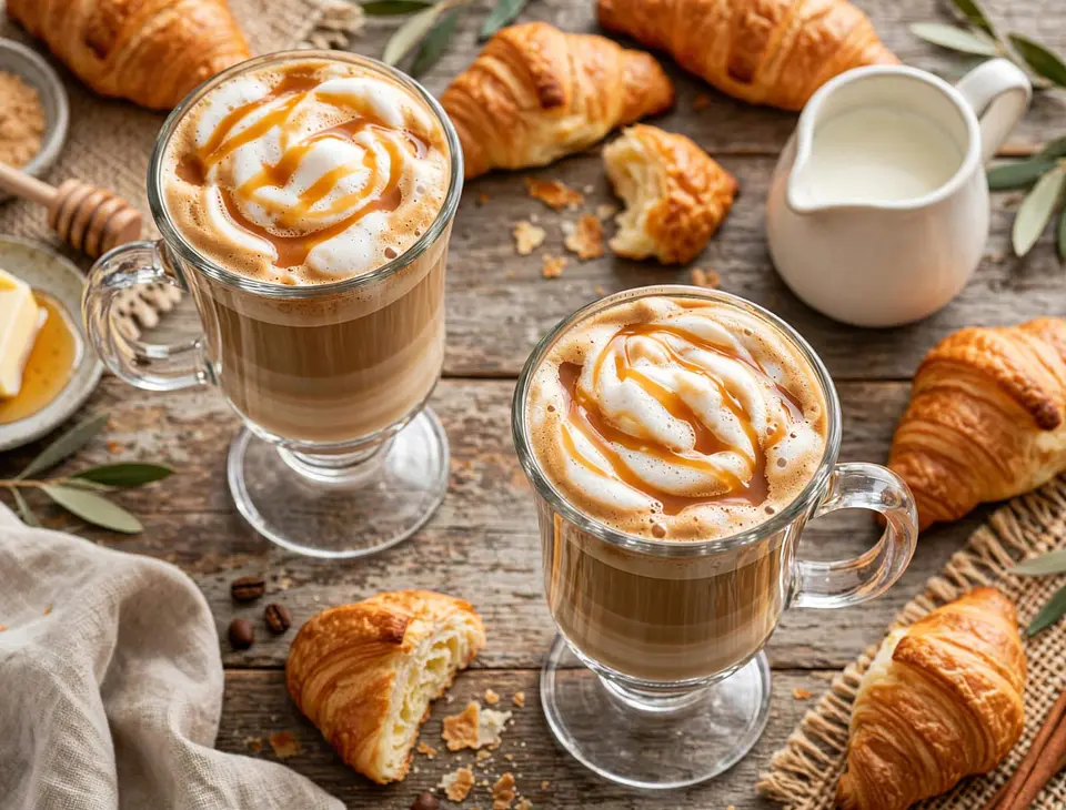 Set de 6 copas de vidrio para lattes, capuchino 230 ml 2