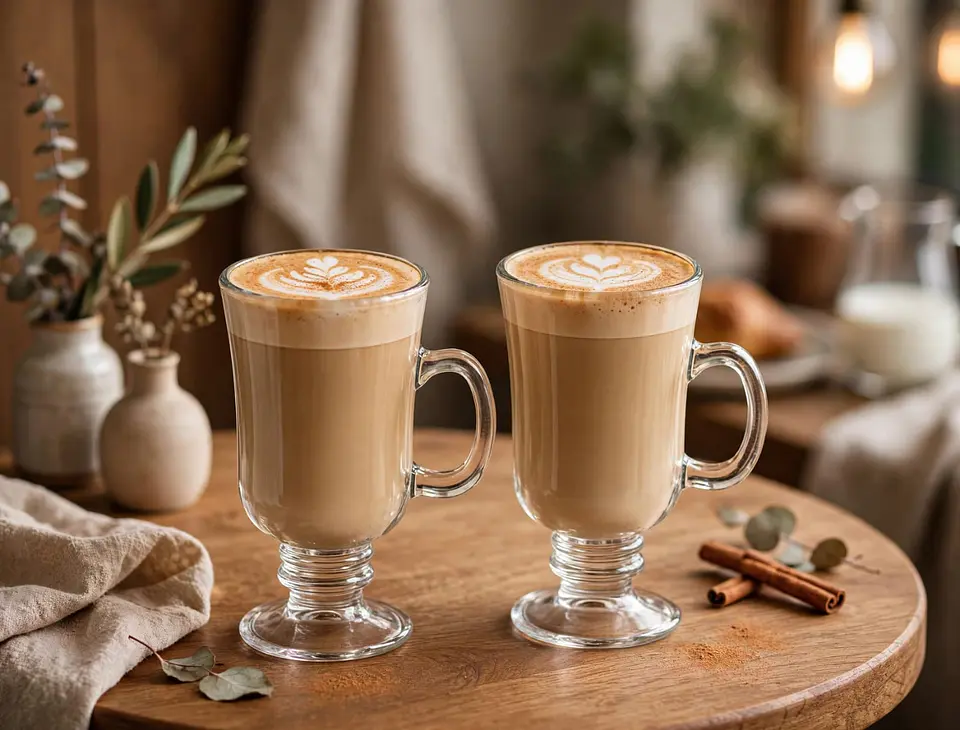 Set de 6 copas de vidrio para lattes, capuchino 230 ml 1