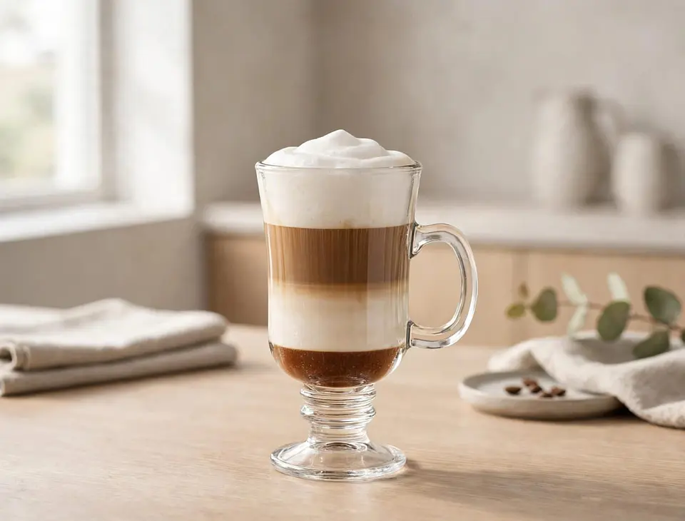 Set de 6 copas de vidrio para lattes, capuchino 230 ml 4