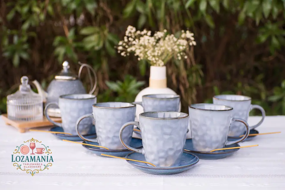 Set de Tazas Rústicas Bruma Boreal 6 personas  1