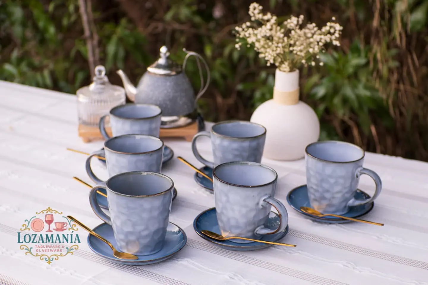 Set de Tazas Rústicas Bruma Boreal 6 personas  2