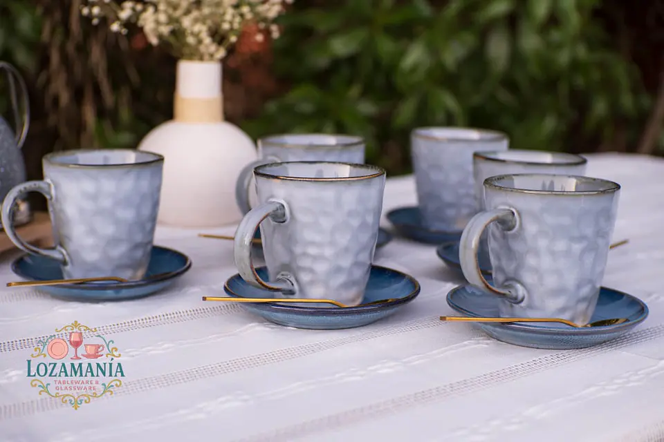 Set de Tazas Rústicas Bruma Boreal 6 personas  4