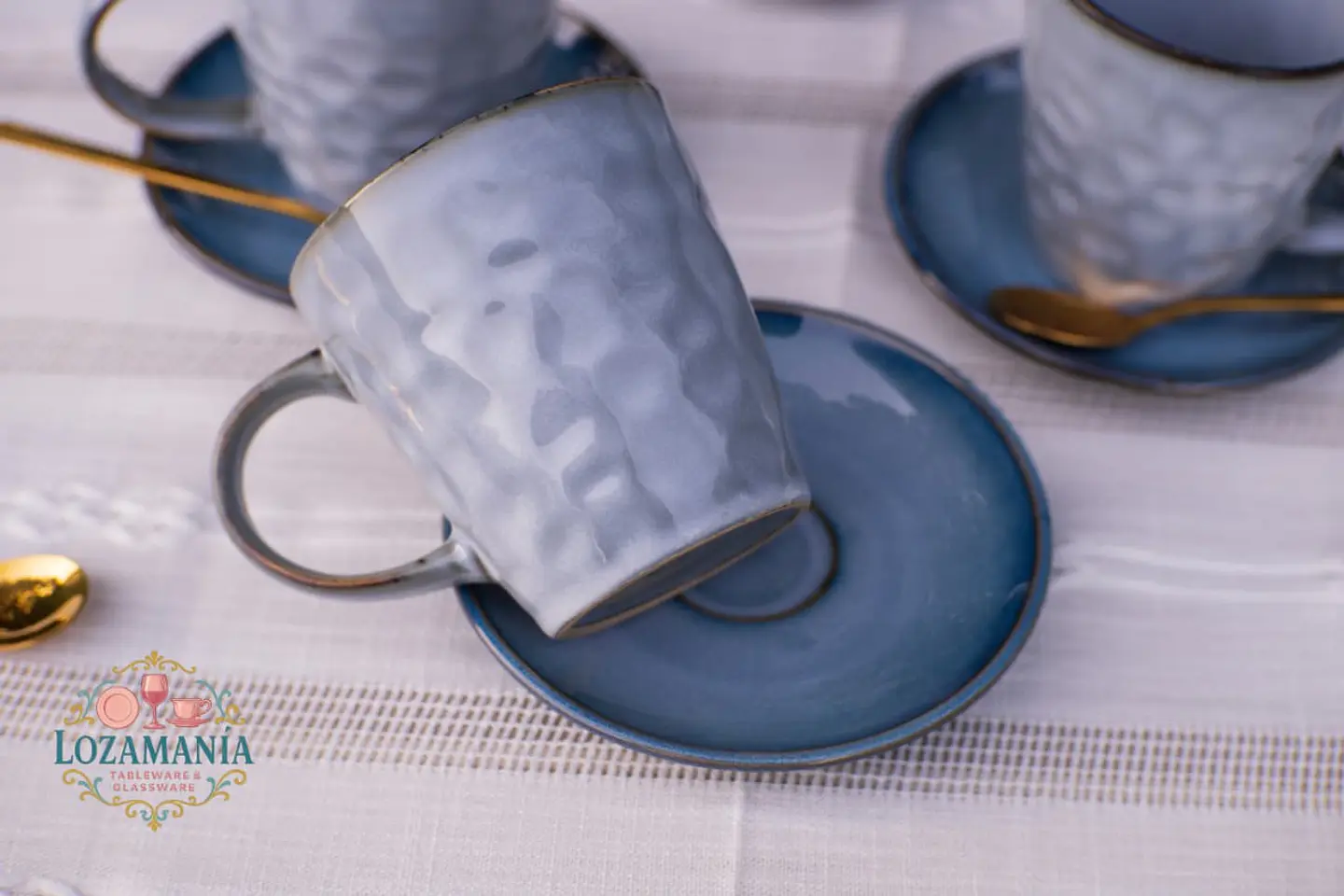 Set de Tazas Rústicas Bruma Boreal 6 personas  7