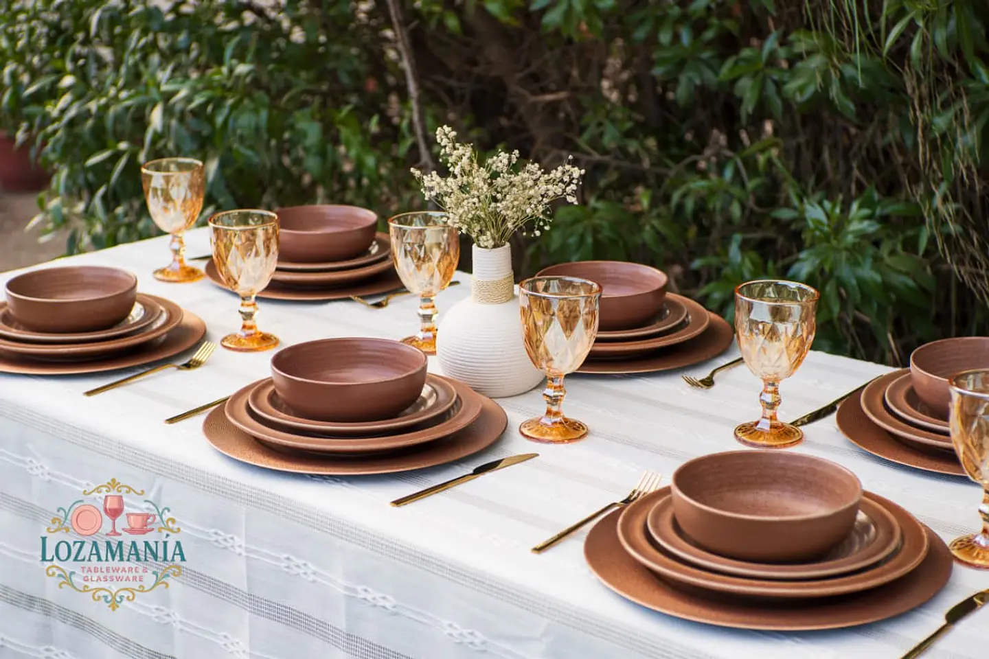 Set de loza Rustico para 6 personas 18 piezas 