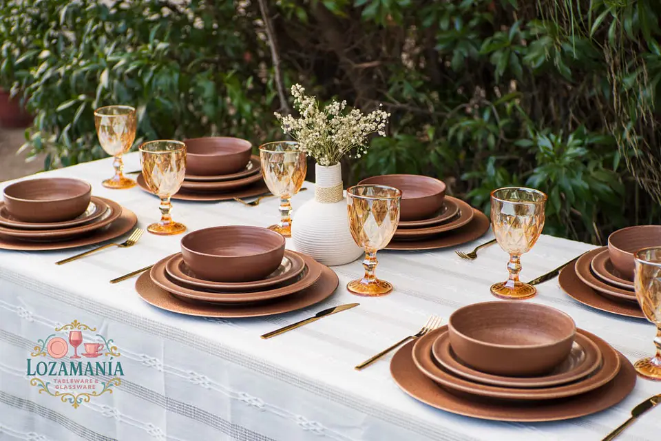 Set de loza Rustico para 6 personas 18 piezas 