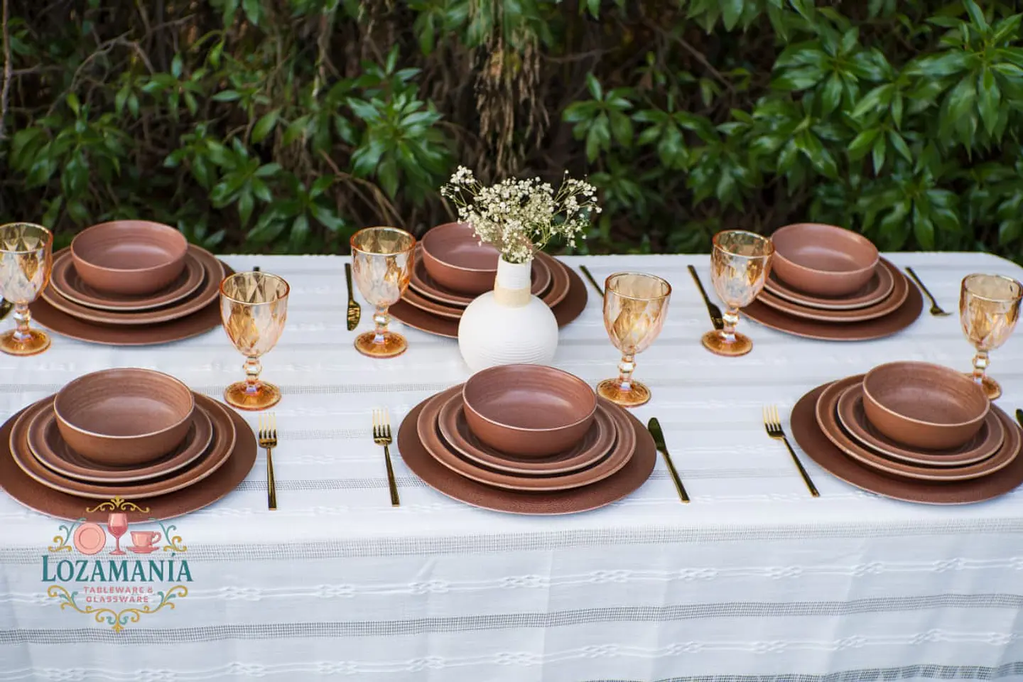 Set de loza Rustico para 6 personas 18 piezas 