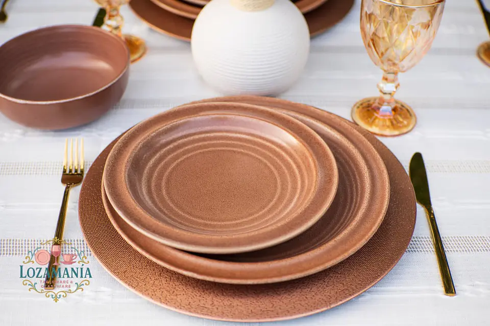 Set de loza Rustico para 6 personas 18 piezas 