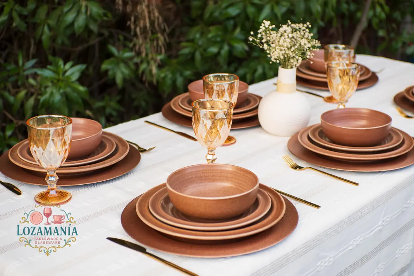 Set de loza Rustico para 6 personas 18 piezas 
