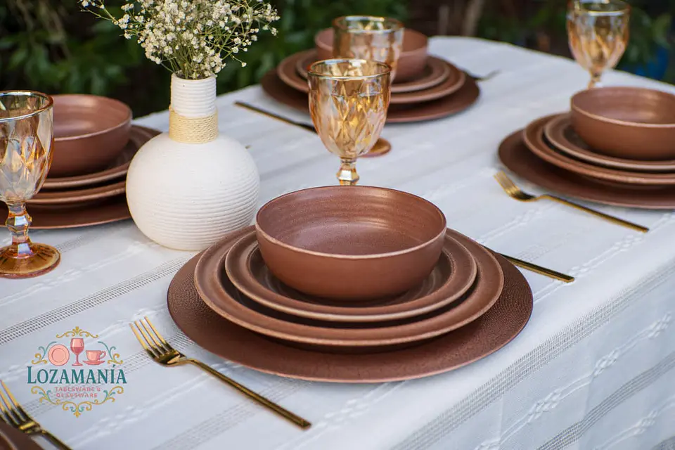 Set de loza Rustico para 6 personas 18 piezas 