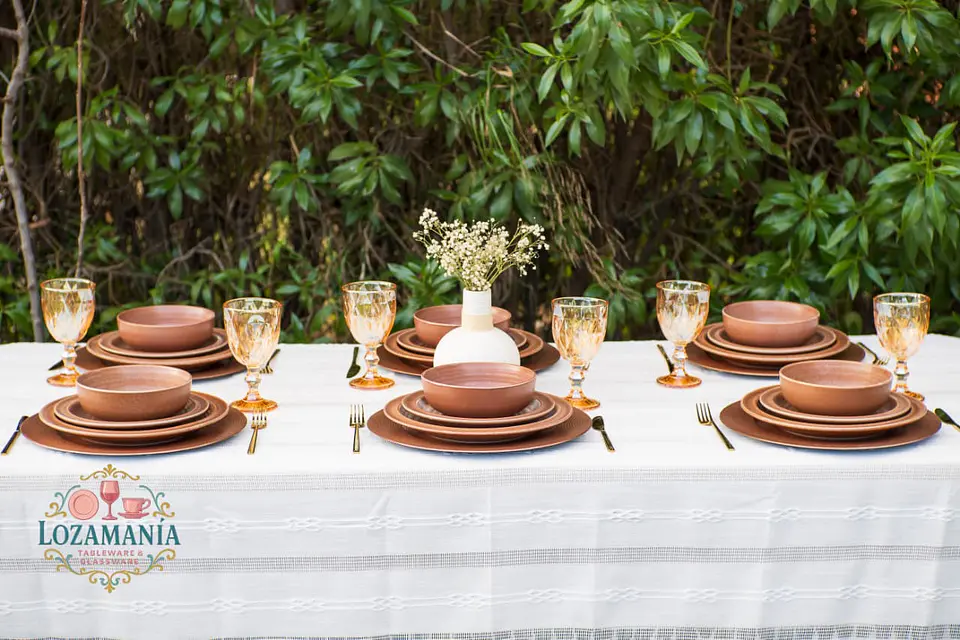 Set de loza Rustico para 6 personas 18 piezas 