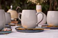 Set de 6 Tazas y platillos estilo Rústico 