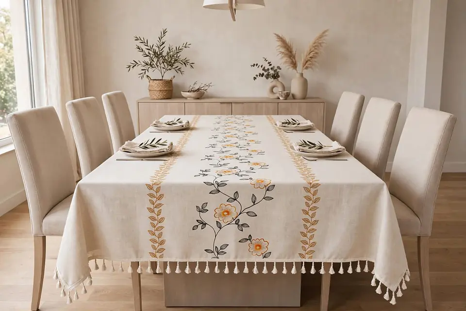 Mantel Antiderrame de Tela Estilo Lino 2