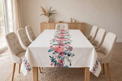 Mantel Antiderrame de Tela con estampados  