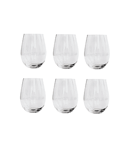 Set 6 Vasos Vidrio Antiderrame Brando